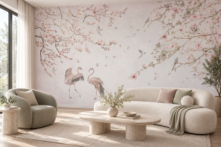 Fototapet fara imbinari - Fototapet Valsul Magnoliilor fără îmbinări | Dreamwall.ro