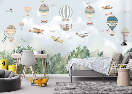 Pentru copii - Fototapet Fly With Us