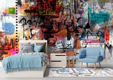 Pentru copii - Fototapet Grafitty Tag