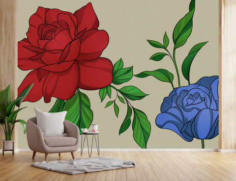 ExclusivArt - Fototapet Living & Dormitor Exclusive Art - Duo di Rose