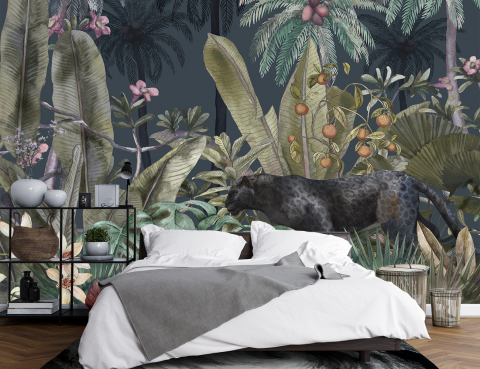 Peisaj - Fototapet Living & Dormitor - Midnight Jungle