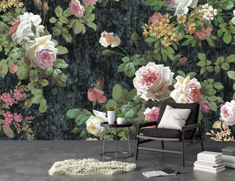 Fototapet fara imbinari - Fototapet Living & Dormitor - Pastel Roses