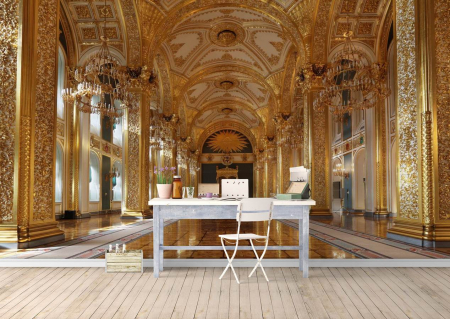 Fototapet fara imbinari - Fototapet Louvre 2