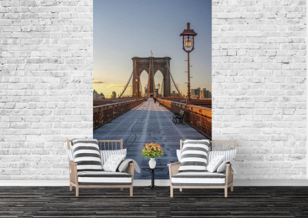 Fototapet fara imbinari - Fototapet New York Manhatan Bridge