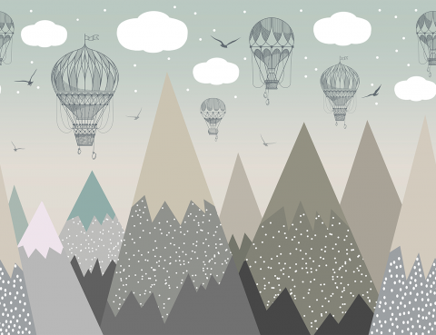 Fototapet Pentru Copii - Floating Peaks [2]