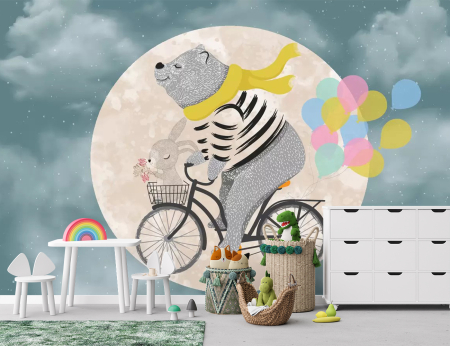 Fototapet Pentru Copii - Happy Teddy [2]