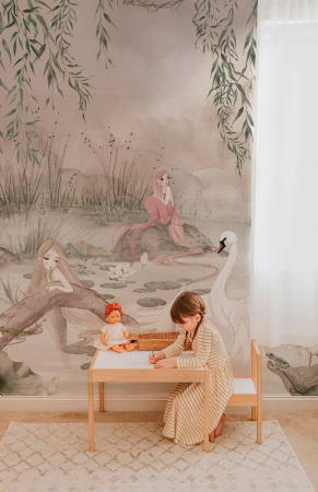 Fototapet fara imbinari - Fototapet Pentru Copii - Little Mermaids,