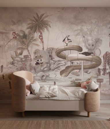 Fototapet fara imbinari - Fototapet Pentru Copii - Madagascar Zoo