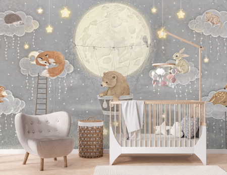 Fototapet fara imbinari - Fototapet Pentru Copii - Moon Serenity