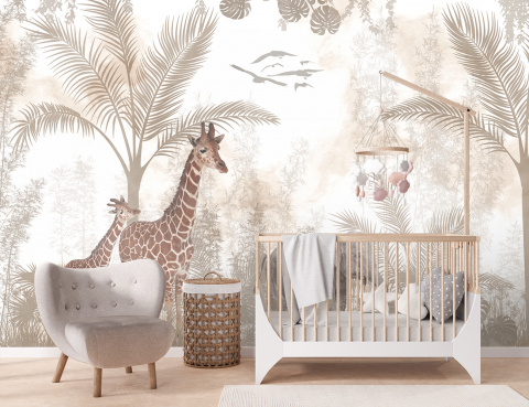 Fototapet Pentru Copii - Pastel Savannah [1]