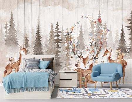 Fototapet Pentru Copii - Pastel Wonderland [2]