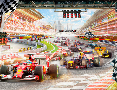 Fototapet Pentru Copii - Racing Champions [2]