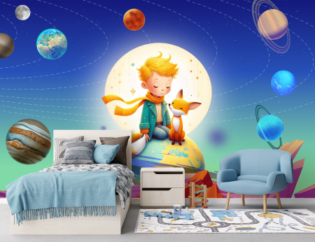 Fototapet fara imbinari - Fototapet Pentru Copii - Space Boy