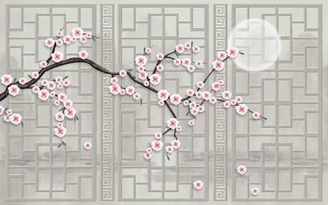 Abstract - Fototapet pesonalizat fara imbinari Japan Abstract