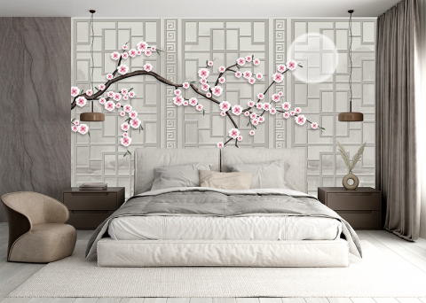 Fototapet pesonalizat fara imbinari Japan Abstract [2]