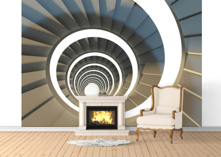 Fototapet fara imbinari - Fototapet Spirală 2