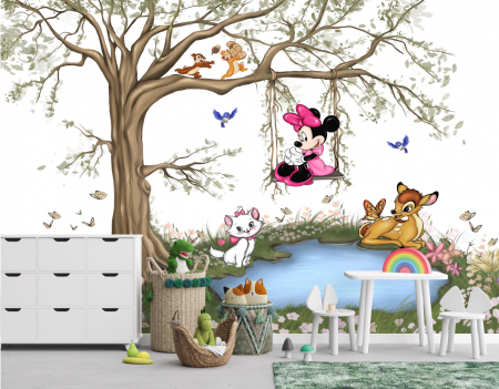 Watercolor - Fototapet Dream Friends