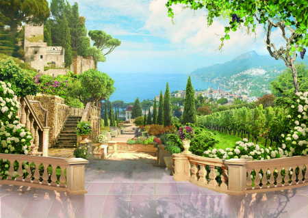 Fototapet Vila Italiana [1]
