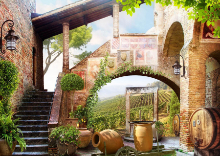 Fototapet Vinoteca Di Tuscania [1]