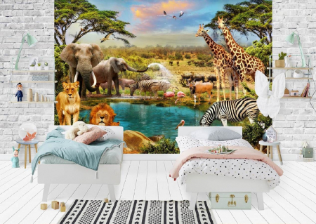 Pentru copii - Fototapet Wild Jungle