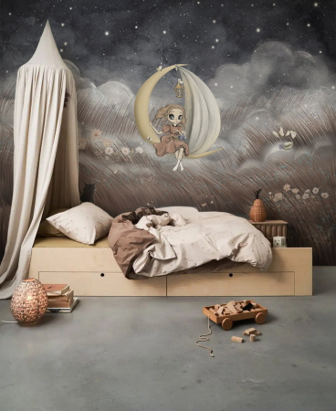 Fototapet fara imbinari - Fototapet Pentru Copii - Moonlight Fairytale