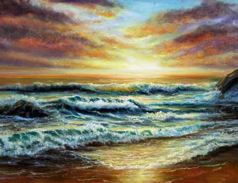 Tablou Canvas - Apus Magic