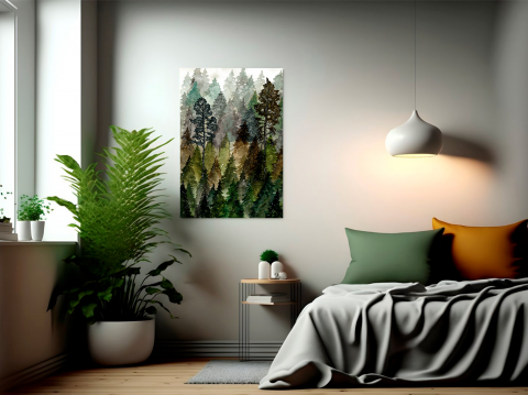 Tablou canvas brazi acuarela padure [3]