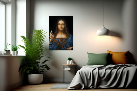 Tablou Canvas Pictura Religioasa Salvator Mundi [1]