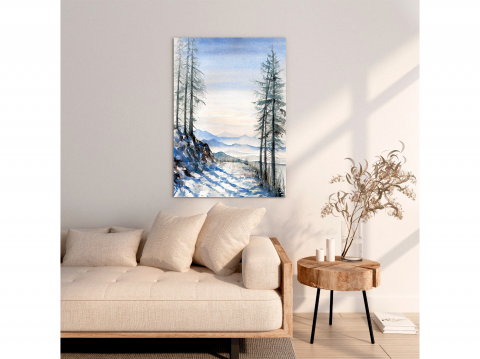 Tablou Canvas Peisaj Munte Iarna Zapada [1]