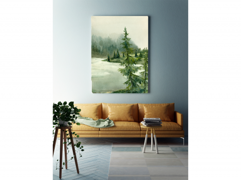 Tablou canvas Peisaj Munte Primavara Lac [2]