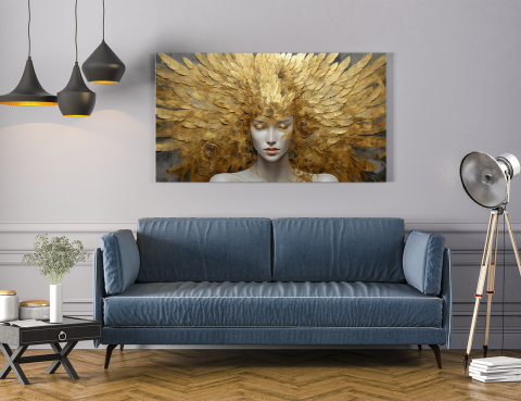 Tablou Canvas Zeita de Aur - Living & Dormitor [1]