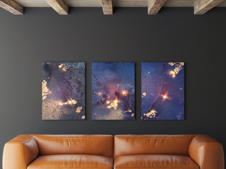 Tablouri Canvas - Tablou Beautiful Night Sky 3xL60xH100cm