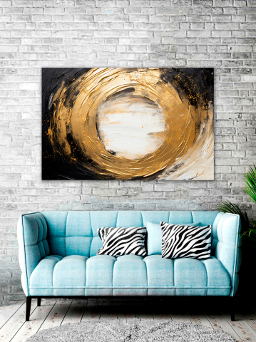 Tablou Canvas Abstract De Aur [2]