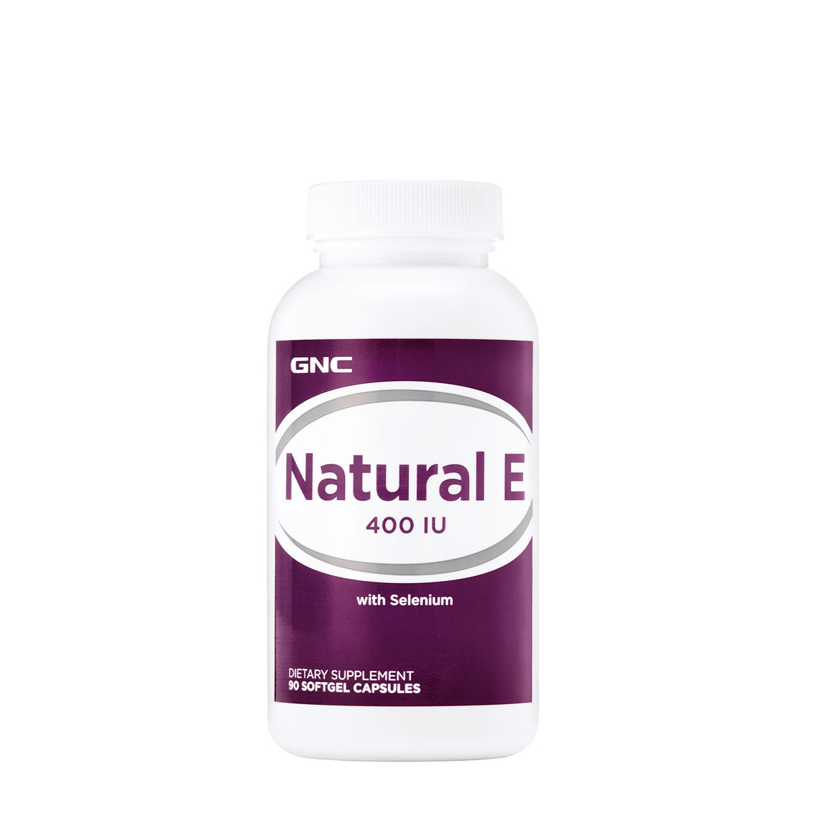 Suplimente alimentare - Gnc Natural E, Vitamina E Naturala 400 Ui Cu Seleniu, 90 Cps