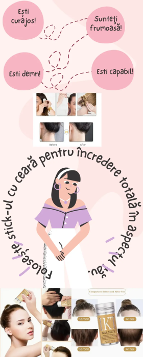 Ceară de Păr Stick Roz, 75g, Cezi – Coafare Precisa, Controlul Buclelor și Finisaj Impecabil [3]