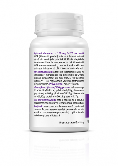 5-HTP ( Supliment alimentar pentru cresterea nivelului de serotonina ) * 30 Cps [2]