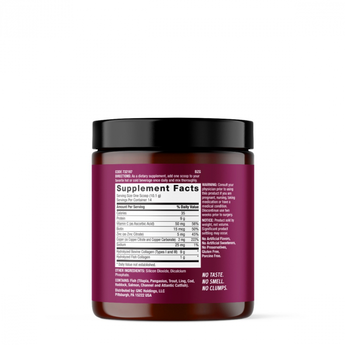 GNC Premier Collagen Powder, Formula Premium de Colagen fara Aroma, 141.4 g [2]