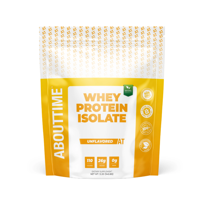 Abouttime Whey Protein Isolate Unflavored, Izolat Proteic Din Zer Fara Aroma, 940.8 G [1]