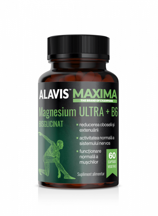 ALAVIS™ MAXIMA MAGNESIUM BISGLICINAT ULTRA+B6, 60 CAPSULE VEGETALE [1]