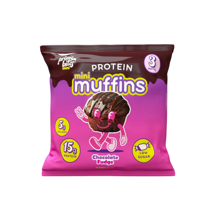 Alpha Prime Protein Mini Muffins, Briose Proteice Cu Aroma De Fudge De Ciocolata, 60 G [1]