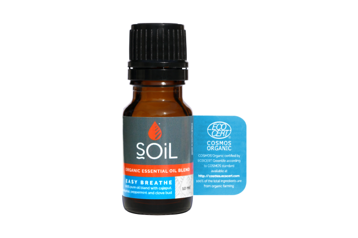 Amestec de Uleiuri Esentiale Easy Breathe Pure 100%25 Organice ECOCERT 10 ml | Blend Respiratie Usoara SOiL [1]