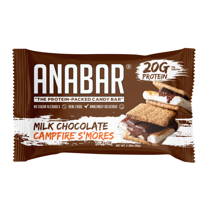  Anabar Protein Candy Bar - S'mores, Baton Proteic Cu Aroma De Ciocolata Cu Lapte Si Bezele , 65 G [1]