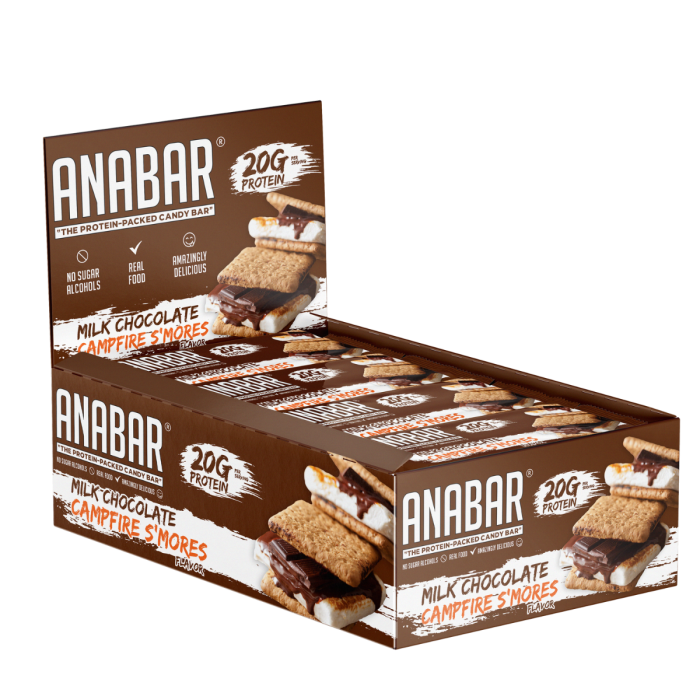  Anabar Protein Candy Bar - S'mores, Baton Proteic Cu Aroma De Ciocolata Cu Lapte Si Bezele , 65 G [4]