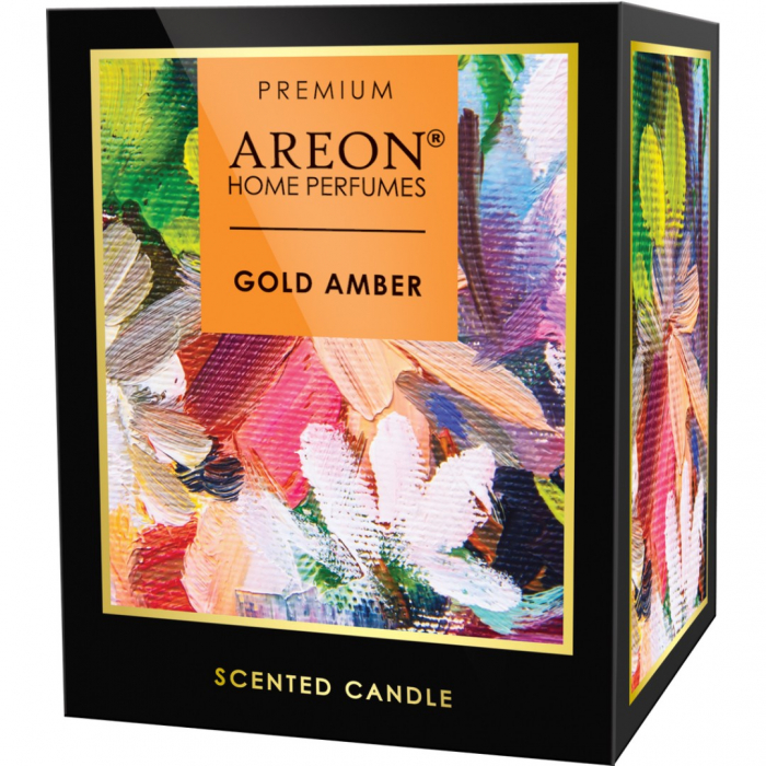 Areon Home Premium Scented Candle Gold Amber [1]