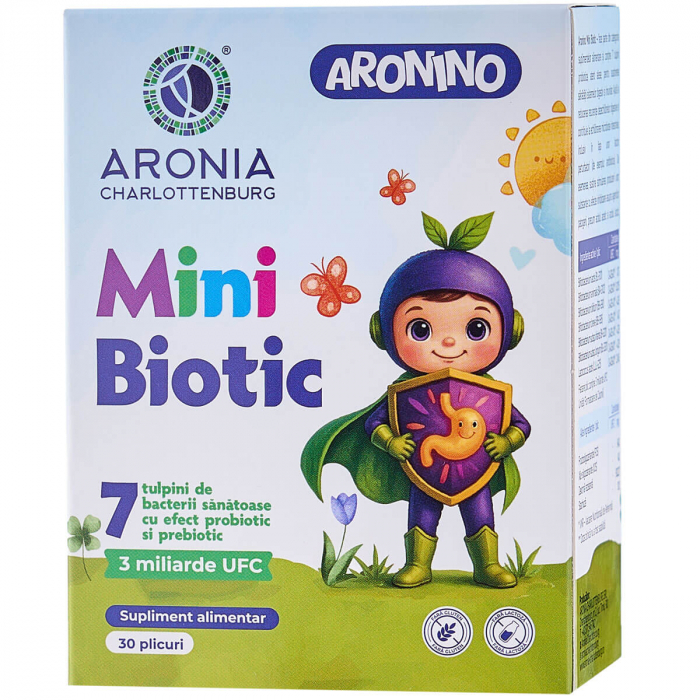 Aronino Mini Biotic — 7 probiotice care sprijină digestia, imunitatea și energia copiilor [1]