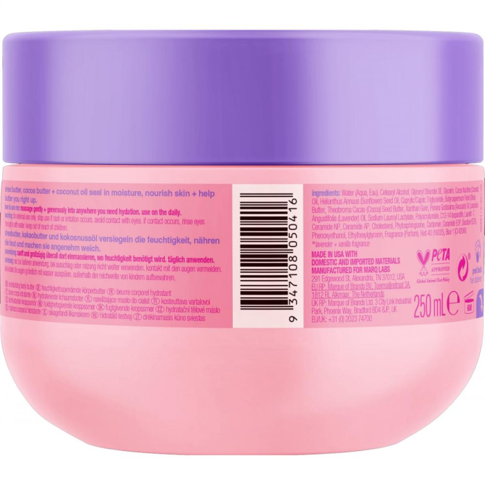 B Fresh Butter Me Up Lavender + Vanilla Unt de corp, 250 ml – hidratare intensă și confort pentru pielea uscată [4]