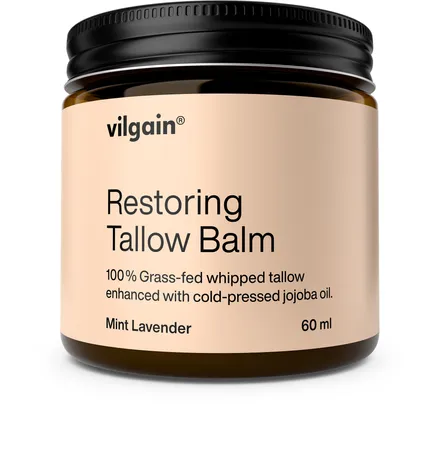 Balsam regenerator din seu de vită BIO ⁠–⁠ 60 ml ⁠–⁠ balsam regenerant și hrănitor, hidratează pielea în profunzime, cu un parfum energizant de mentă și lavandă [1]