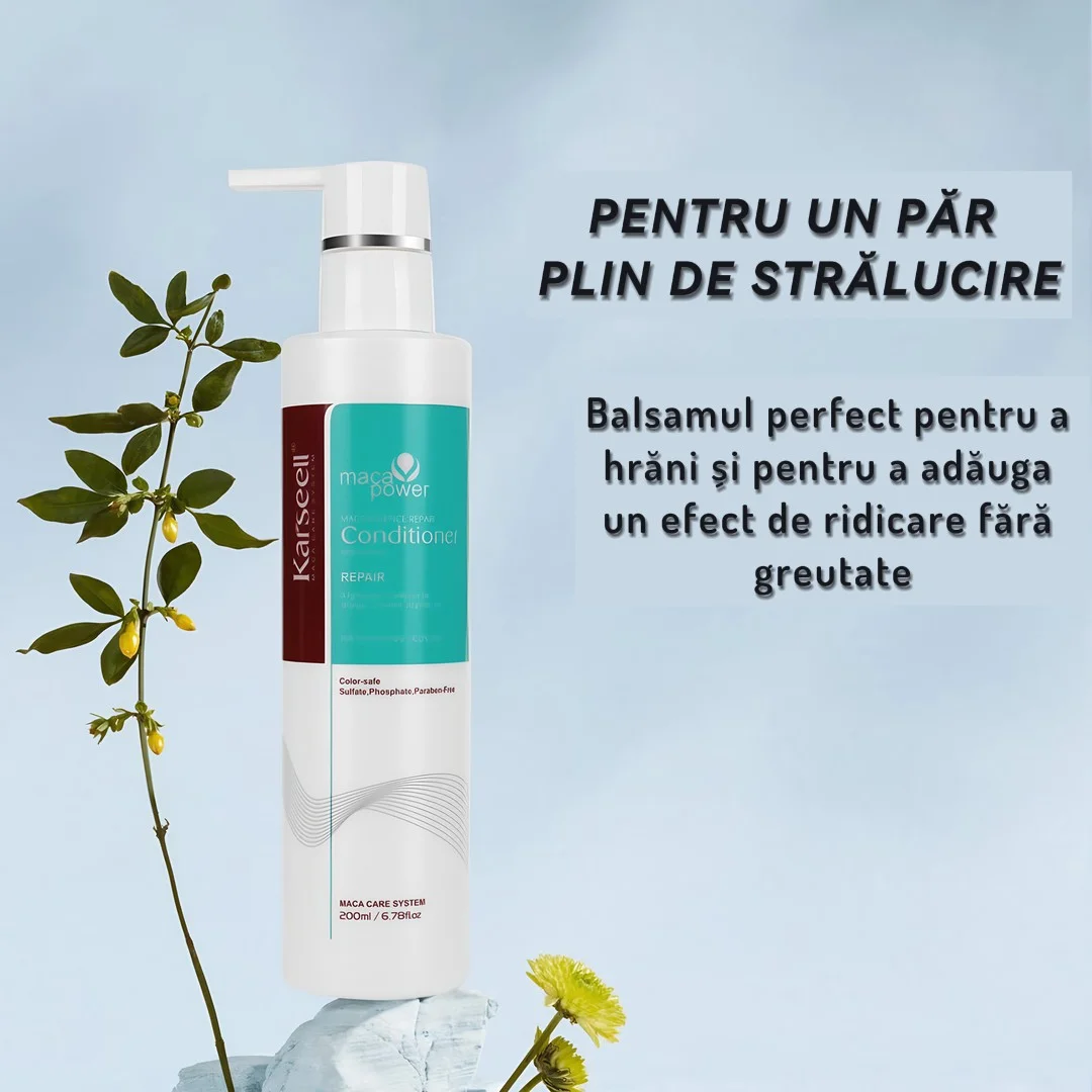 Balsam Reparator Karseell cu Esenta de Maca si Colagen (Hidratare Intensa pentru Par Uscat si Deteriorat) *200ml [4]
