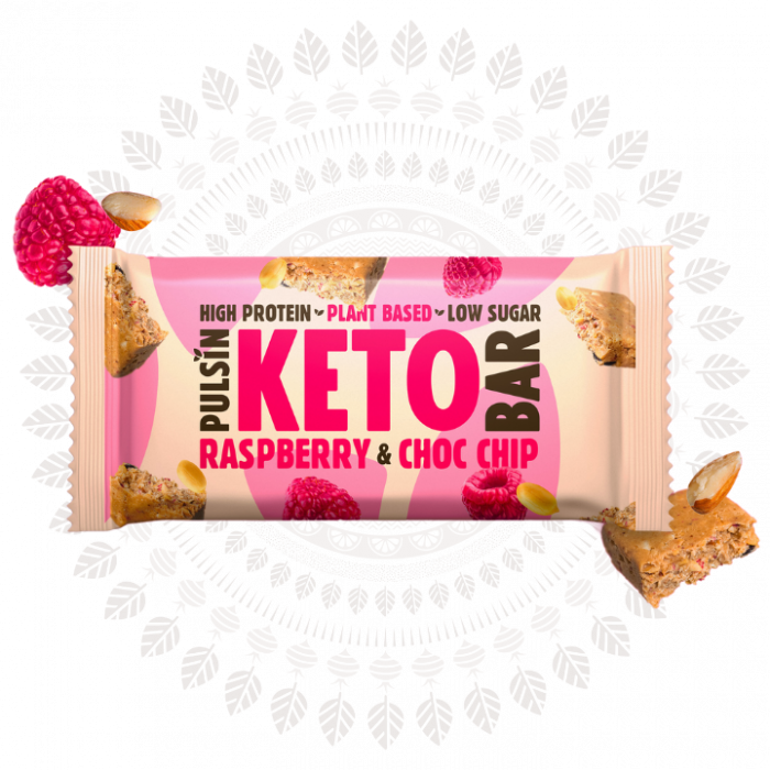 Baton Proteic Keto cu Ciocolata si Zmeura 50g [1]