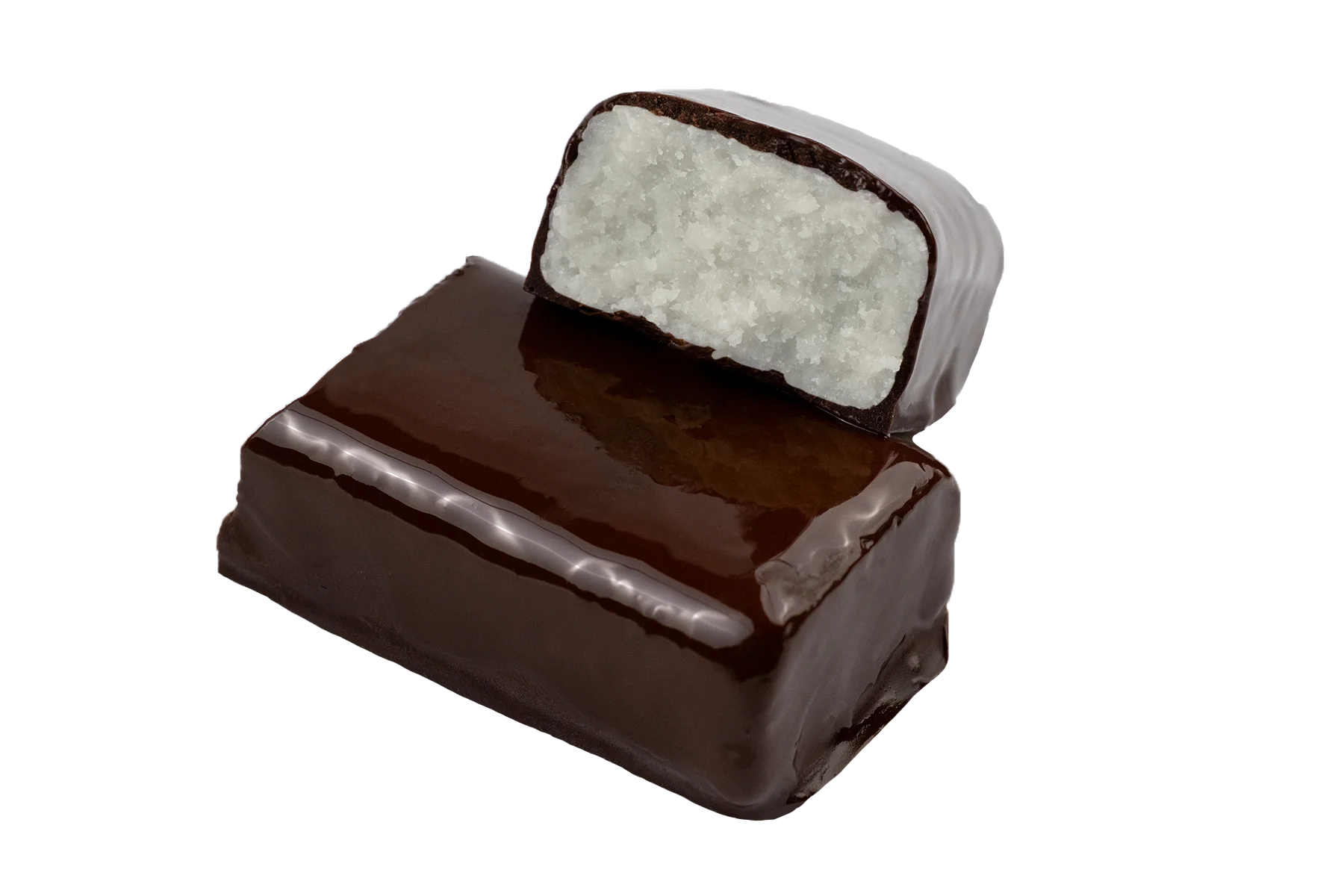 Baton Vegan - Candy town cu cocos invelit in ciocolată neagră premium, 100% natural, organic, bogat in fibre [2]